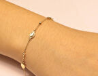 14 Ayar Altın Damla Model Bileklik 233089