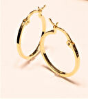 14 Ayar Altın Halka Küpe 25113