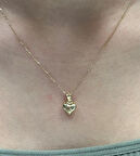 Altın Bomb Kalp  Kolye Ucu 