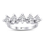  Beyaz Altın Beştaş Yüzük 34509