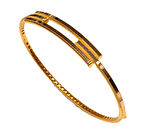  Altın İkili Ajda Model Kelepçe Bilezik