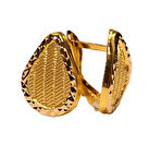 Altın Damla Model Trabzon Hasır Küpe