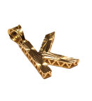  Altın 3 Boyutlu K Harfi