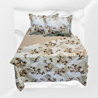 Çift kişilik %100 pamuklu(nevresim 200x225)Lastikli Çarşaf 180x200x30(fermuarlı yastık kılıfı 50x70)