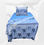 Tek kişilik %100 pamuklu (Nevresim 160X225)Lastikli Çarşaf 100X200X30 (fermuarlı yastık kılıfı 50x70 