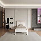 Güney Çocuk ve Genç Odası 120x200 Soft Beyaz Karyola