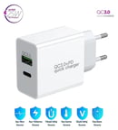 Redmi Note 8T Uyumlu 25W Ultra Hızlı Çoklu Şarj Cihazı Adaptör Qualcomm3.0 + PD - İthalatçı Garantili