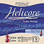 DADDARIO H314 KEMAN TEK TEL, HELICORE, 4/4, G-(SOL),MEDIUM