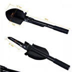 Taşıma Çantalı Pusulalı Katlanır Portatif Kazma Kürek Seti