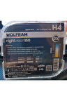 H4 Ampul PERFORMANS AMPULÜ +%150 Fazla Işık ve %20 Beyaz Işık 12V 55/60W WOLFRAM (2ADET)