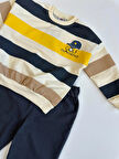 Renkli Çizgili Erkek Çocuk Alt - Üst Takım