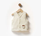 Cozy Krem Peluş Bebek Yeleği