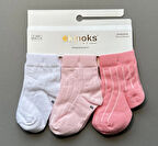 Kız Bebek 3'lü Basic Soket Çorap Seti