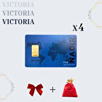 4 Adet 2.5 gr 24 Ayar 995 Altın