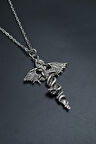 Kılıç Yılan Yarasa Düz Zincir Kolye