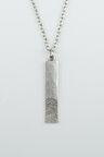 Parmak İzi Düz Zincir Kolye