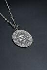 Aztec Karayip Korsanları Madalyon Düz Zincir Kolye