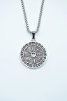 Vegvisir Pusula - Viking Sembol Örme Zincir Kolye