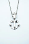 Kuru Kafa Deniz Çapa Örme Zincir Kolye