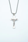 Hz. İsa Haç Örme Zincir Kolye