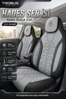 Hyundai Kona 2017 ve Sonrası Uyumlu Hades Serisi Keten Koltuk Kılıfı Gri Siyah
