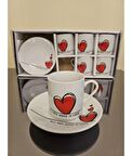 All You Need is Love 6'lı Kahve Fincanı
