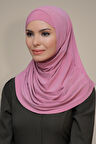 Gül Kurusu Pratik Hazır Geçmeli Tesettür Eşarp Sandy Kumaş Kendinden Boneli 1290_18