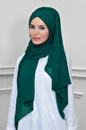 Zümrüt Pratik Hazır Geçmeli Bone Şal Şifon Kendinden Boneli Tek Bantlı 1453_37