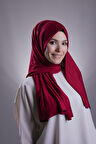 Bordo Düz Klasik Şal Viskon Kumaş Likralı Penye 202101_16