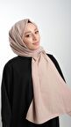 Koyu Bej Düz Klasik Şal Pamuk Caz Sade 202105_44