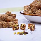 Kadayıflı Çifte Kavrulmuş Antep Fıstıklı Lokum 500 Gr