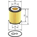 Bosch Yağ Filtresi Mercedes A Seri W176 A180-A200-A250-B Seri W246 B180-B200-B220-B250-C Seri C180-C200 F026407166