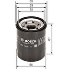 Bosch Yağ Filtresi Hyundaı Blue Ym.-Getz-I10-I20 1.2 Benzinli-Atos 1.1 05 W610-7 F026407025