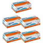 Dolphin Beyaz Lateks Eldiven Pudrasız (L) 100lü Paket 5 Adet