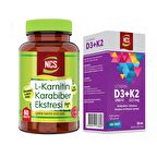 Karabiber Extreli L-Carnitine 60 Tablet+Vitamin D3 K2 20 ml