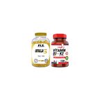 Flx Omega 3 Balık Yağı 90 Softgel  Nevfix Vitamin D3-K2 120 Tablet