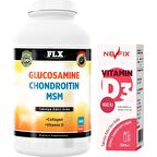 Flx Glucosamine Chondroitin Msm Collagen Vitamin D 300 Tablet + Nevfix 400 Iu Sprey 20 ml