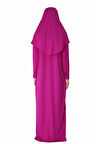 AÇIK MOR FERMUARLI NAMAZ ELBİSESİ