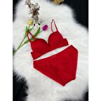 Karaz 2500 Dolgulu Sütyen Takım Kırmızı