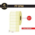 King Label Kuyumcu Etiketi 72X10 Pp Opak 2 Rulo 1250 Sarım