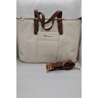 Büyük Kol Çantası  Krem