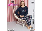 Tekten 3680 Soft Penye Battal Kadın Pijama Takımı