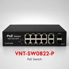 Venot VNT-SW0822-P 8 Port Gıga Poe 2 Port Gıga Uplink 2 Sfp Poe Swıtch 124W