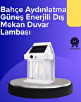 Güneş Enerjili Hareket Sensörlü Duvar Lambası