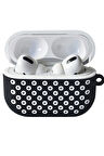 Airpods Pro 2 (2.nesil) Spor Delikli Kılıf - Siyah-Beyaz-(5796)