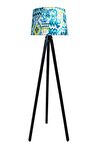 Masif 3 Ayaklı Lambader Tripod( Etnik Desen- Siyah Ayak)