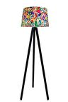 Masif 3 Ayaklı Lambader,tripod ( Bahar Desen/ Siyah Ayak)