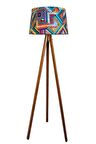 Masif 3 Ayaklı Lambader,tripod ( Sarmal Desen/açık Ceviz)