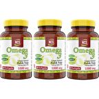 Ncs Omega 3 Balık Yağı 1000 mg 60 Yumuşak Kapsül Doğal Limon Aromalı 3 Kutu 180 Kapsül