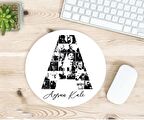 Kişiye Özel Atatürk Resimleri ile Bezenmiş A harfli isimli baskılı mousepad